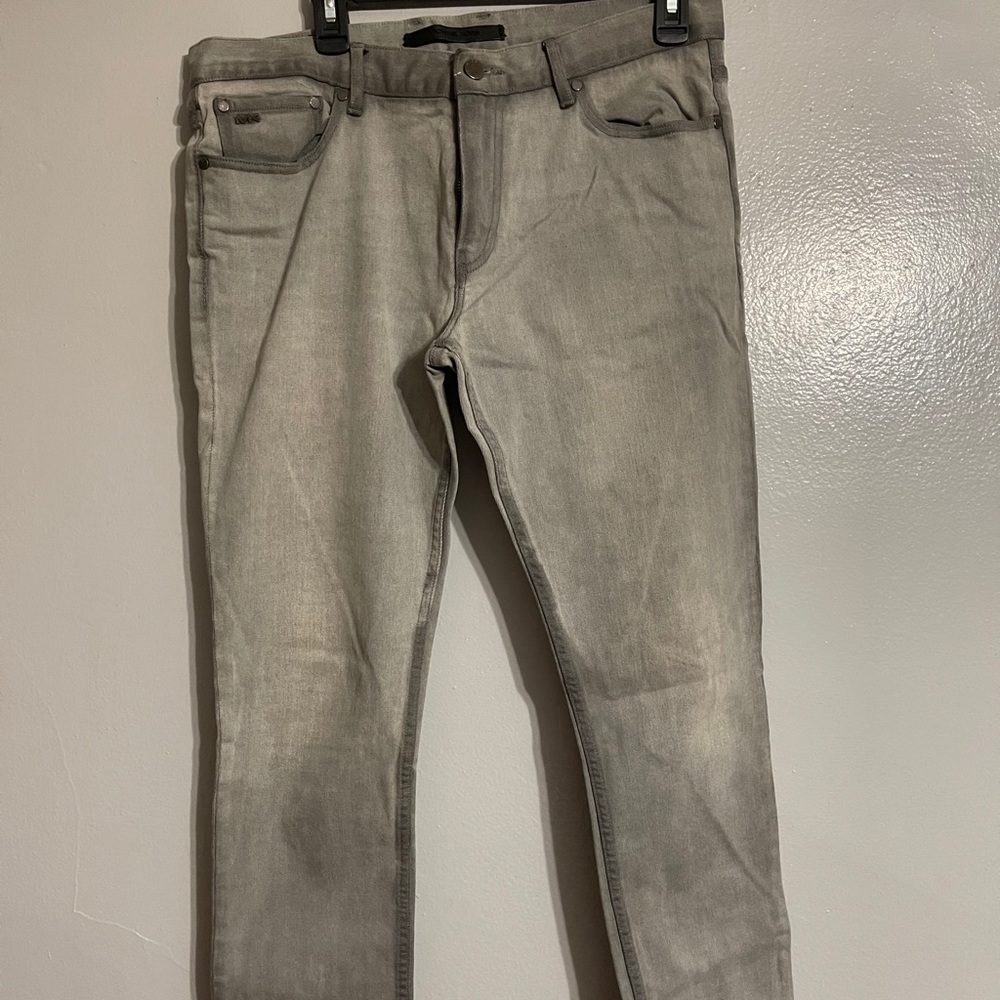 Grey light wash Michael Kors jeans